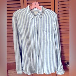 Comfy Lucky Brand stripe long sleeve shirt.